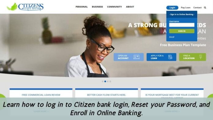 Citizens State bank login