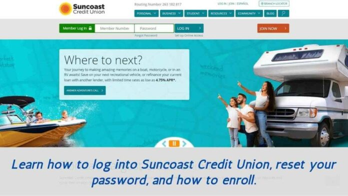 Suncoast Credit Union login