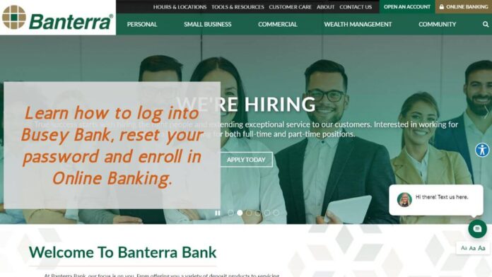 Banterra Bank Login