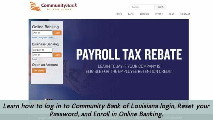Community Bank of Louisiana Login