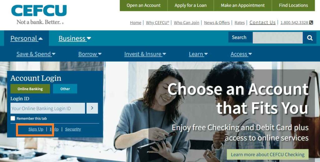 Citizens Equity First Credit Union Login