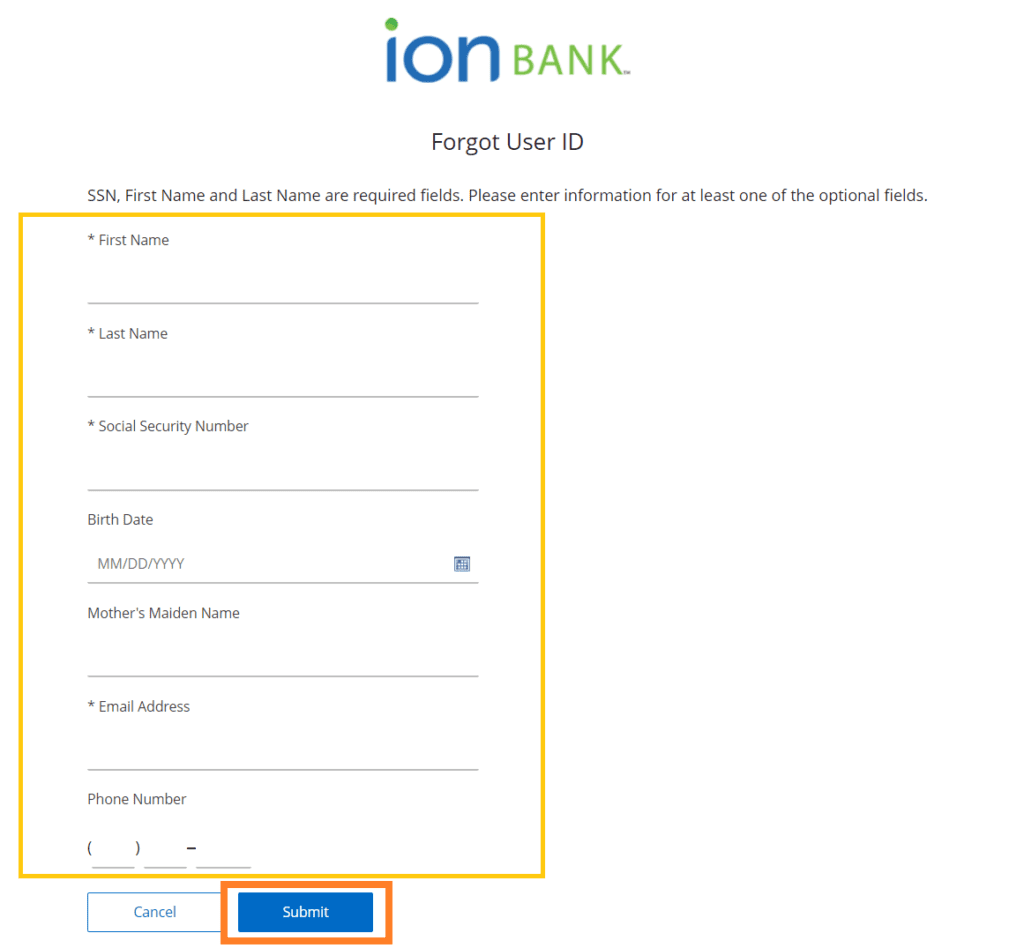 ION Bank Login