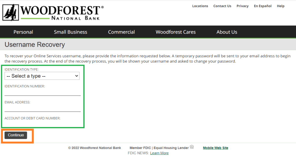 Woodforest Bank Login