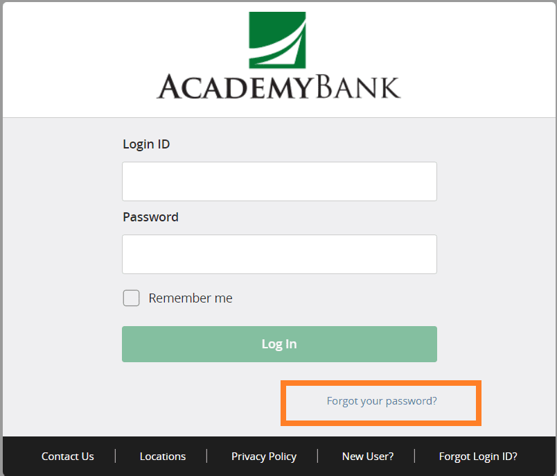 Academy Bank Login