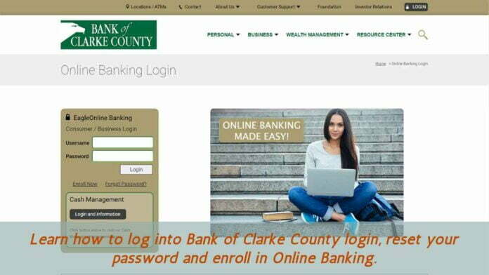 Bank of Clarke County login