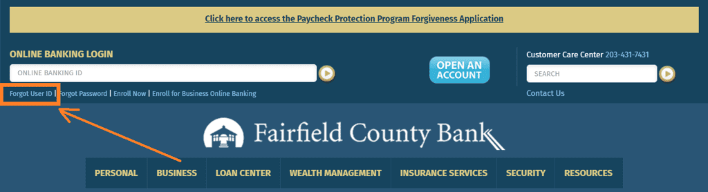 Fairfield County Bank Login