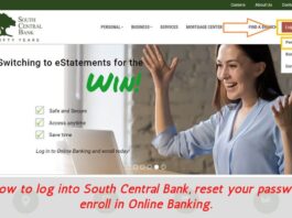 South Central Bank login