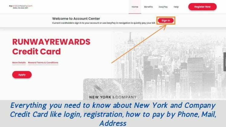 New York And Company Credit Card Login Register Payment Customer 