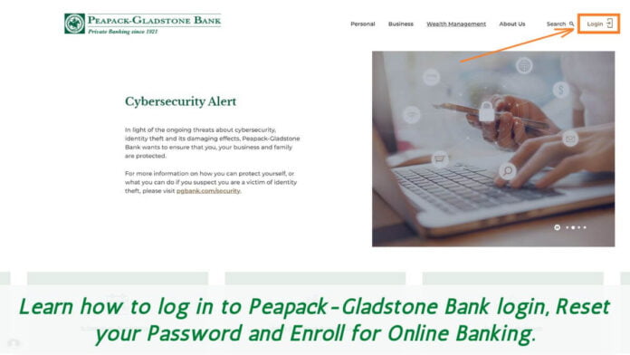 Peapack-Gladstone Bank login