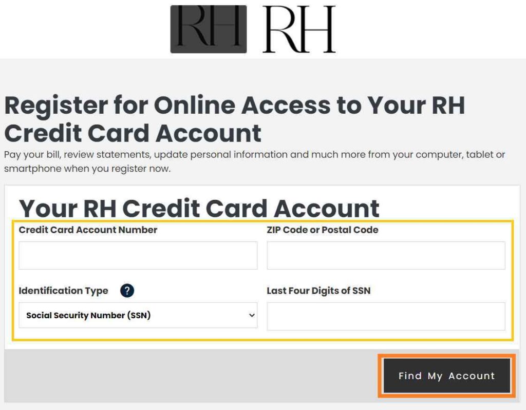 RH Credit Card
