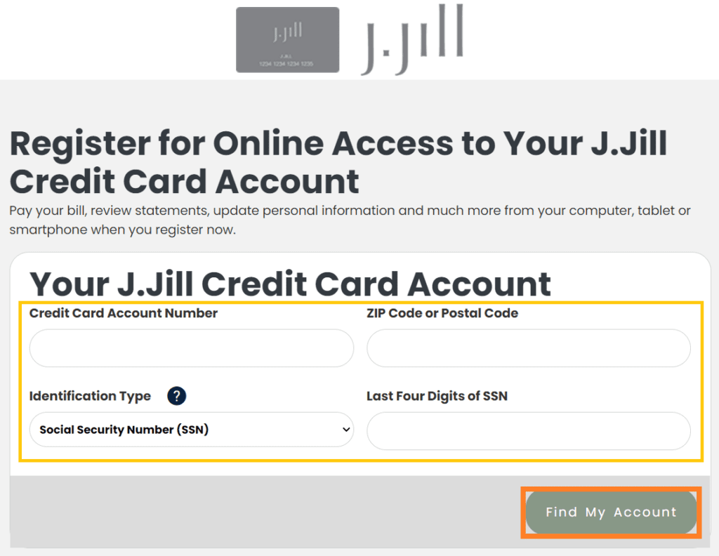 j jill credit card