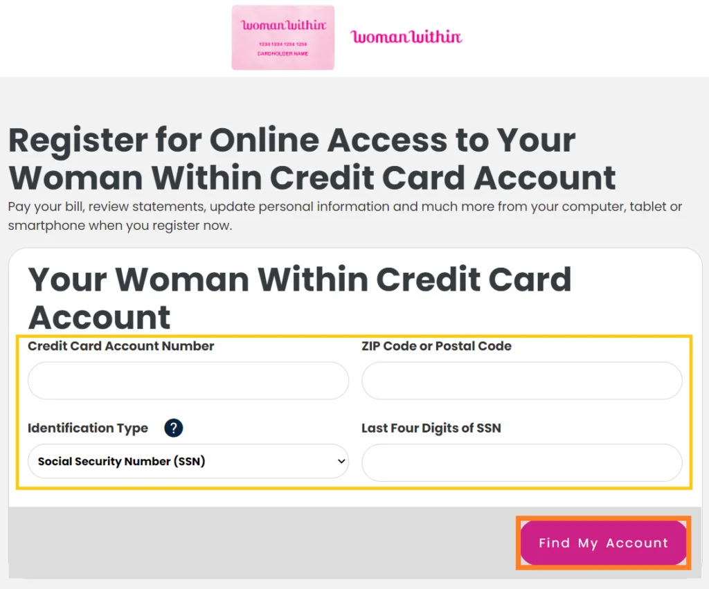 Woman Within Credit Card