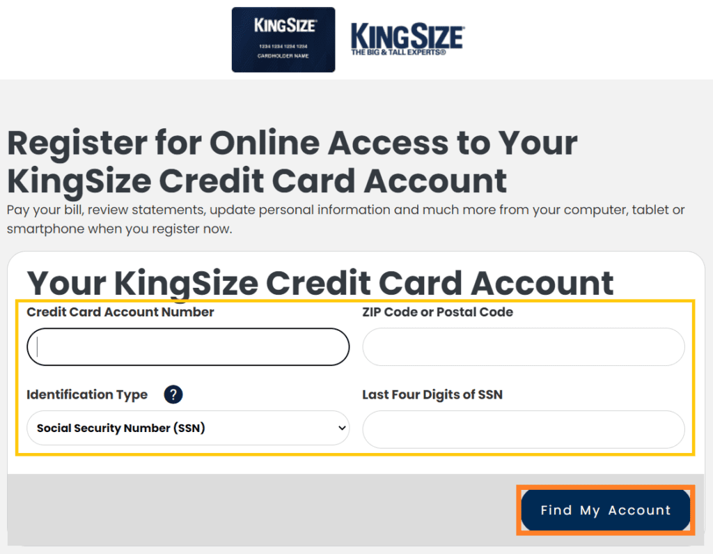 KingSize Credit Card