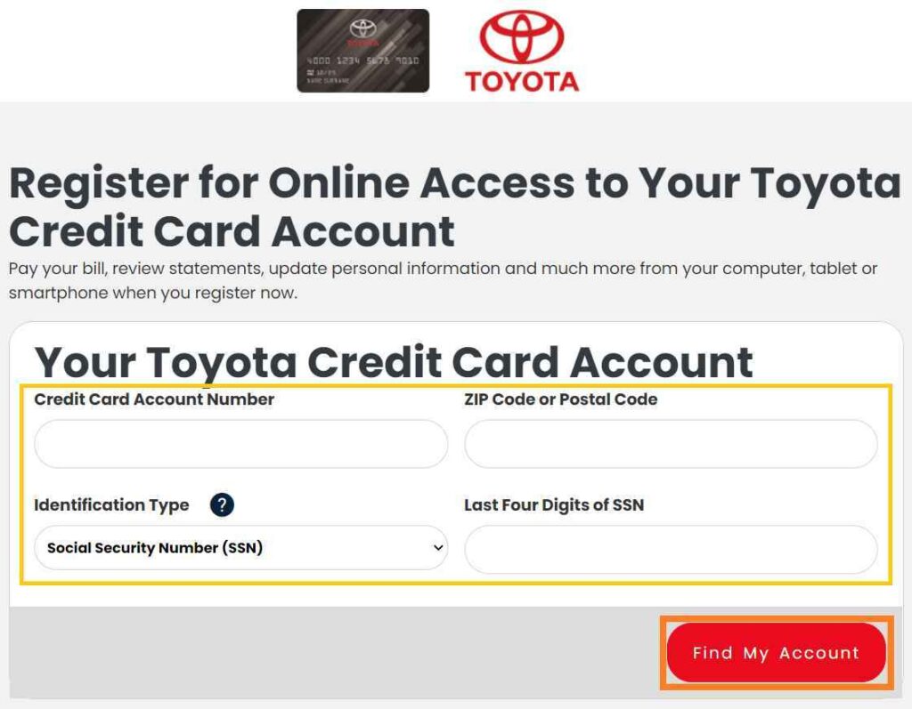 Toyota Credit Card
