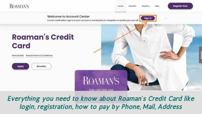 Roaman’s Credit Card