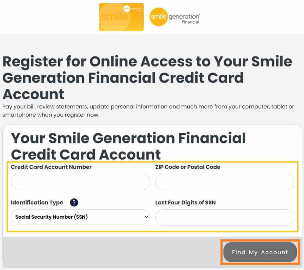 Smile Generation Credit Card Login Login Pages Info