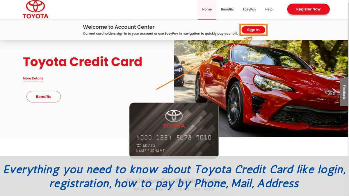 Toyota Credit Card