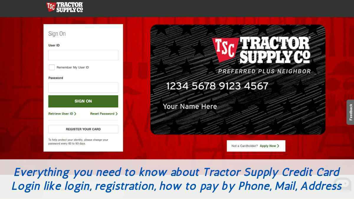 Tractor Supply Credit Card Login, Payment & Customer Service