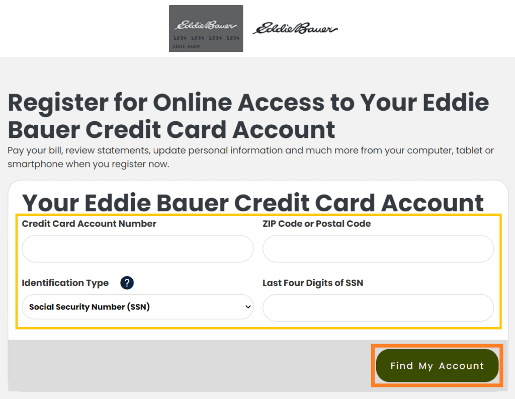Eddie Bauer Credit Card Login Payment Customer Service