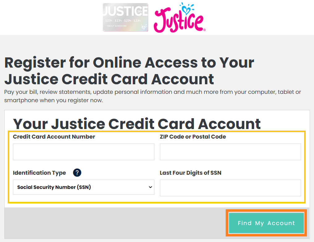 Justice Credit Card