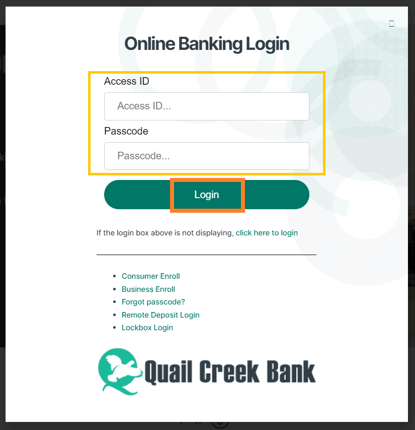 Quail Creek Bank Login