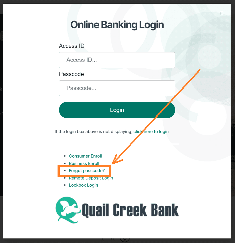 Quail Creek Bank Login