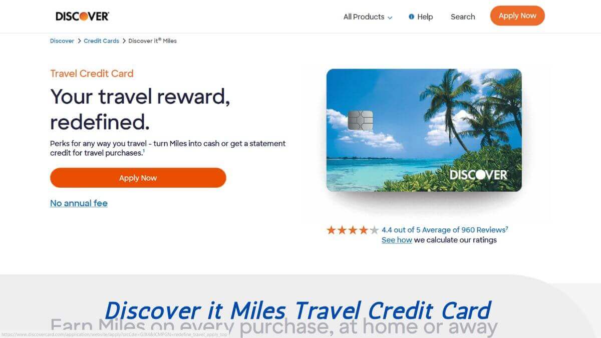 Discover it Miles Travel Credit Card